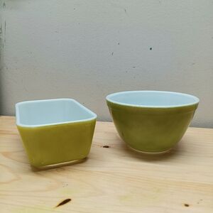 Vintage Green Pyrex Bundle